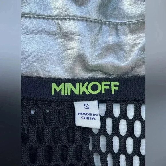 Rebecca Minkoff moto jacket with a striking foil finish small - Picture 6 of 16